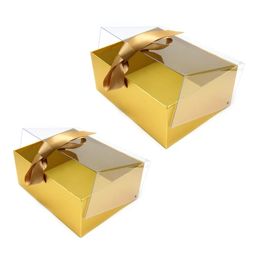 DÍSZDOBOZ 2 DB 1/24 ARANY 24,5x19,5x10, 22x17x8 cm