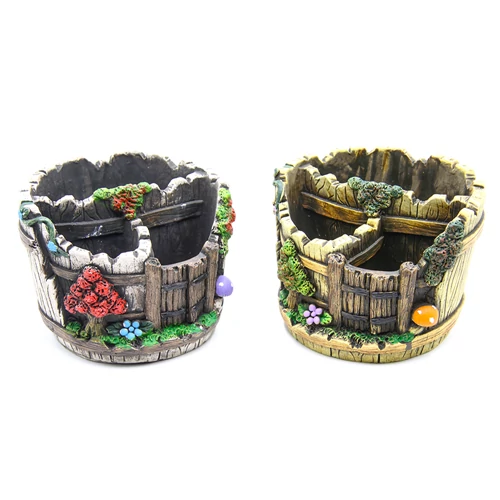 KASPÓ DÉZSA MINTÁVAL 2/16 16X16,5X11 cm BARNA, SZÜRKE