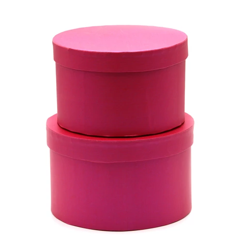 PAPÍRDOBOZ KEREK 2 DB 1/24 18x11; 16x10 cm PINK