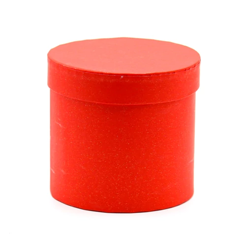 PAPÍRDOBOZ HENGER 4/96 12x11,7 cm PIROS