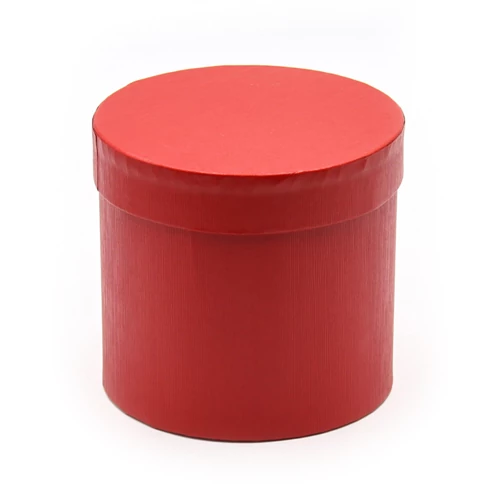 PAPÍRDOBOZ HENGER 4/96 12x11,7 cm PIROS