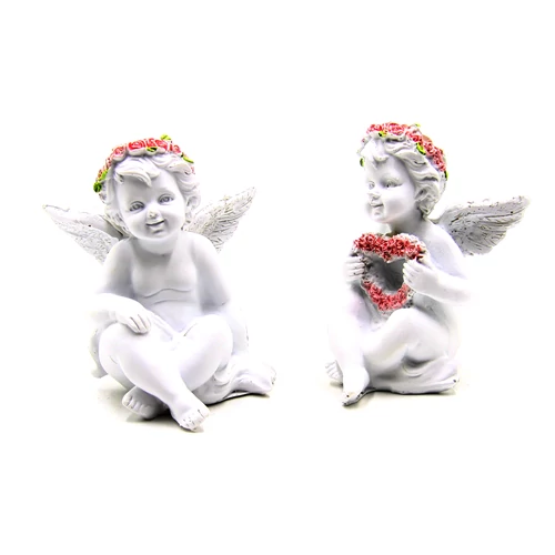 ANGYAL ÜLŐ RÓZSÁS 1/96 11x9x6 cm 2 FÉLE