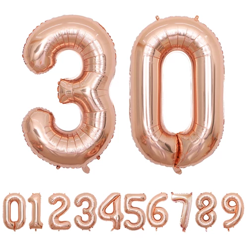 LUFI SZÁM 0-9 1/500 100 cm ROSEGOLD