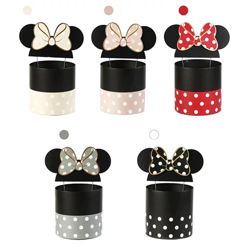 PAPÍRDOBOZ MINNIE-S 1/18 19x18,5 cm+ FÜL 5 SZÍNBEN 