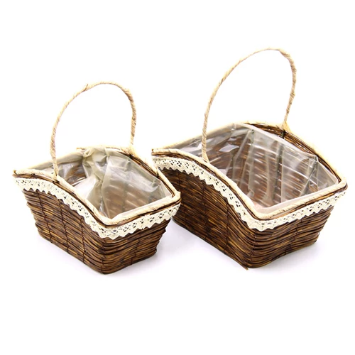 VIRÁGKOSÁR 2 DB 1/30 22,5x16x28 cm; 20x13x22 cm