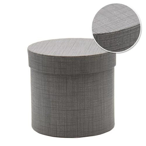 PAPÍRDOBOZ HENGER 4/96 12x11,7 cm SZÜRKE