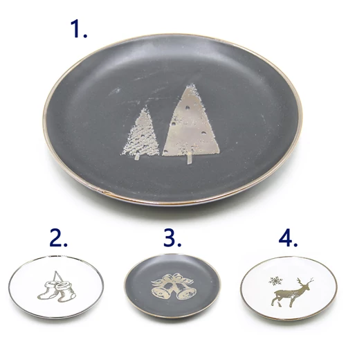 TÁNYÉR 6/24 KARÁCSONYI 26,5 CM 4 FÉLE