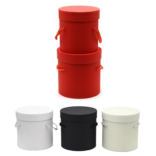 PAPÍRDOBOZ KEREK 2 DB 1/48 14,5x14,5; 12,x12,5 cm 4 SZÍNBEN