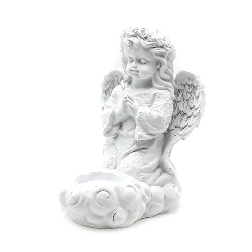 ANGYAL MÉCSESTARTÓVAL 1/24 14x9x18 cm