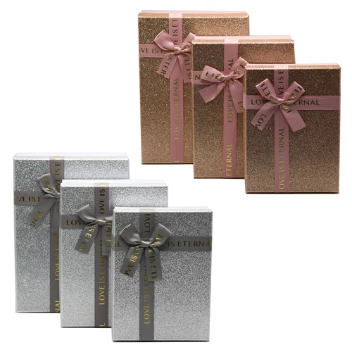 PAPÍRDOBOZ 3 DB 1/24 29x21x9,5; 26x19x8; 23x17x6,5 cm 2 SZÍNBEN