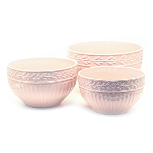 TÁL 3 DB 1/4 21x14 cm,23,5x16 cm,26,5x19 cm RÓZSASZÍN