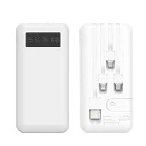 POWER BANK integrált töltőkábellel, minden telefontípushoz, 10000mAh, 1/100 2 SZÍNBEN