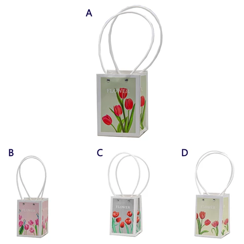 VIRÁGTASAK TULIPÁNOS 5/500 16x11,5x11 cm 4 FÉLE 