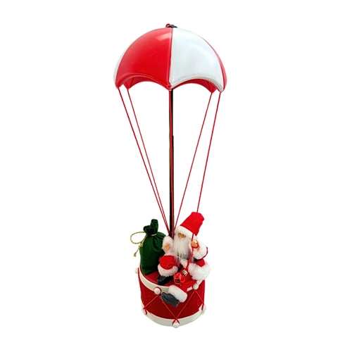 HŐLÉGBALLON MIKULÁSSAL 1/8 65 cm FEHÉR-PIROS