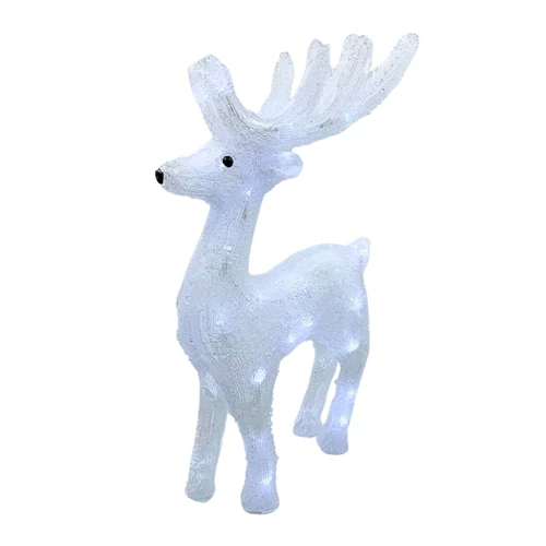 RÉNSZARVAS LEDES 1/8 24x10x46 cm HIDEGFEHÉR