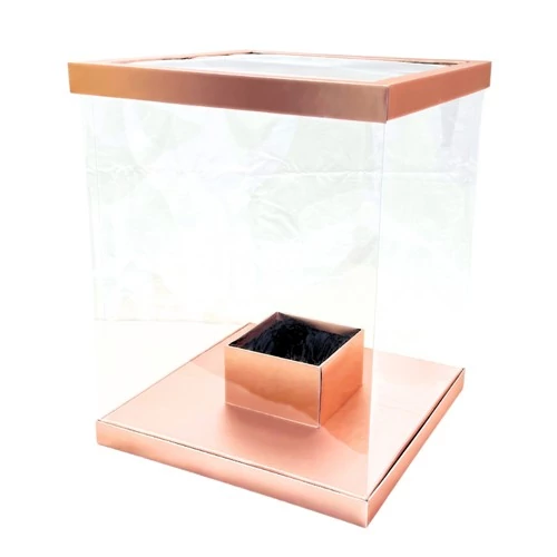 VIRÁGDOBOZ 1/8 40x40x50 cm ROSEGOLD