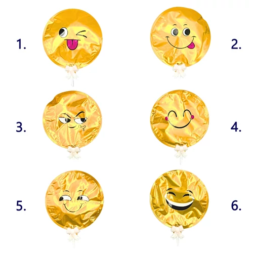 LUFI KEREK ÖNFELFÚJÓ 10/1200 15 cm 6 FÉLE SMILEY