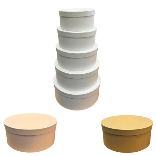 PAPÍRDOBOZ 5 DB 1/6 19x9;22x10;25x11;28x12;31x12,5 cm 3 SZÍNBEN