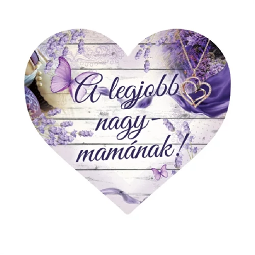 MÁGNES SZÍV ANYÁK-NAPI/NAGYMAMA 1/50 10x9 cm