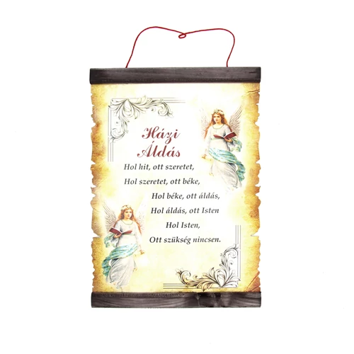 PERGAMEN HÁZI ÁLDÁS 20cmx28cm