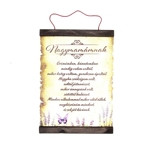PERGAMEN NAGYMAMÁMNAK 20cmx28cm