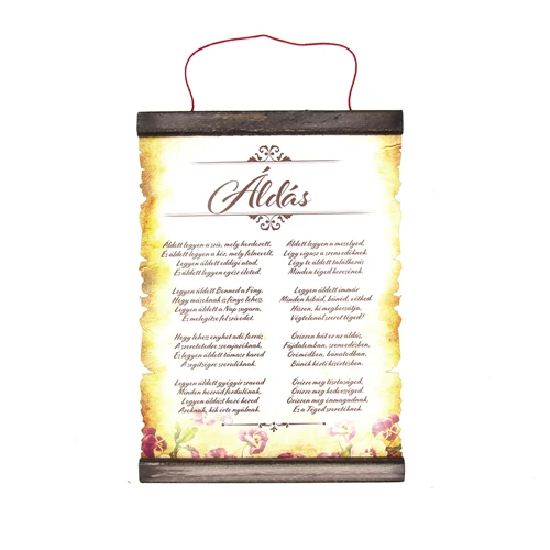 PERGAMEN ÁLDÁS 20cmx28cm