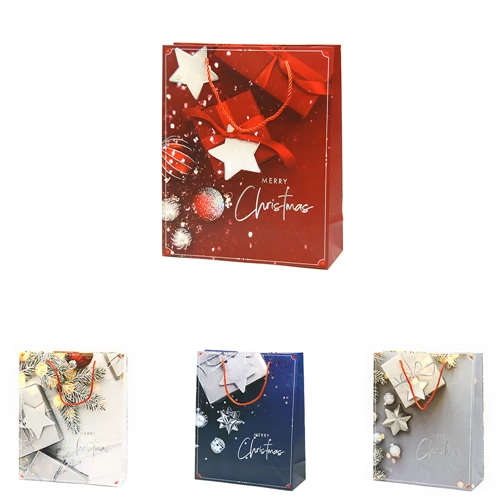 AJÁNDÉKTASAK KARÁCSONYI 12/720 18x23x10 cm 4 FÉLE