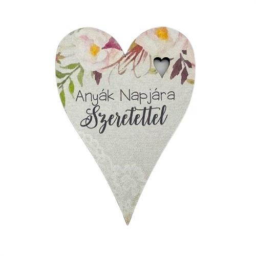 FRANCIA SZÍV - ANYÁK NAPJÁRA SZERETETTEL 8,5 cm
