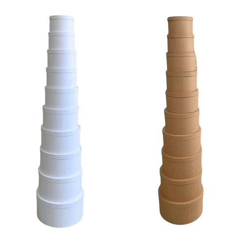 PAPÍRDOBOZ 10 DB 1/6 34,5x18 cm-től 15,5x9 cm-ig 2 SZÍNBEN