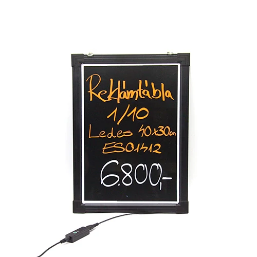 REKLÁMTÁBLA 1/10 LEDES 40x30 cm