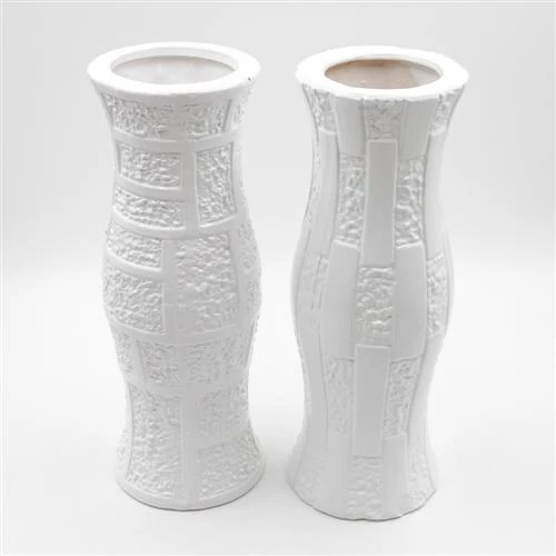 VÁZA 1/36 FEHÉR 11x30 cm