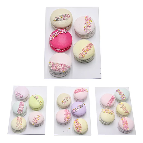 GIPSZ DEKOR MACARONOK 5 DB; 3,5x2 cm TÖBB SZÍNBEN