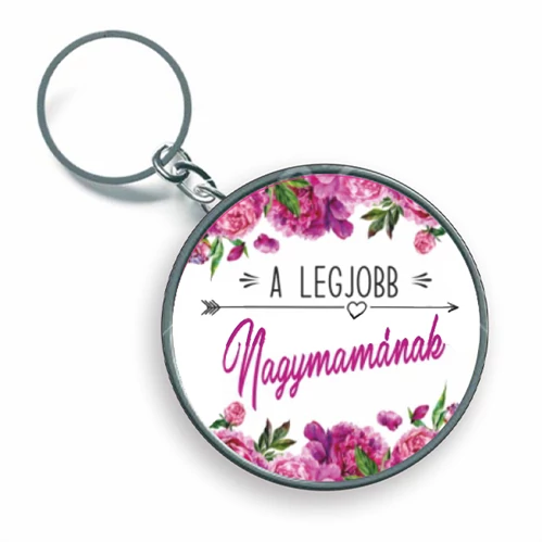 KULCSTARTÓ FÉM ANYÁK-NAPI/NAGYMAMA