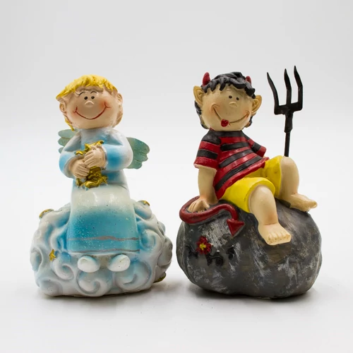 ANGYAL,ÖRDÖG FIGURA 6/72 6.5X10CM