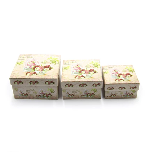 PAPÍRDOBOZ 3 DB 1/60 13x13x7,5 cm