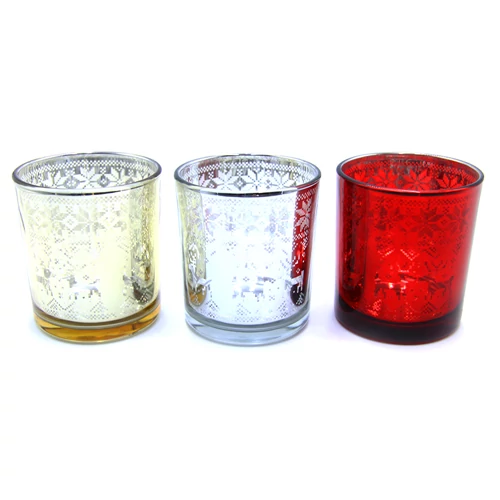 MÉCSESTARTÓ KARÁCSONYI 1/120  6.5x8 cm 3 SZÍNBEN