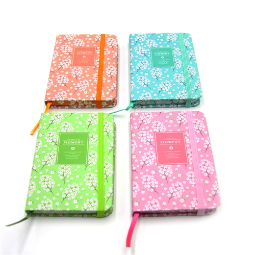 NOTESZ VIRÁGOS 4 SZÍN 24/192 10.5x7 cm