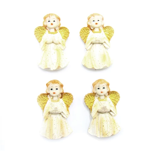 ANGYAL HÜTŐMÁGNES 4 féle 24/1200 6x3.5 cm.arany