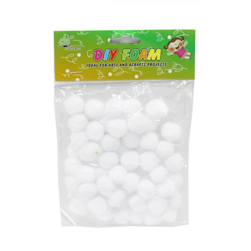 POMPOM 2cm FEHÉR 15 gr. 30/600