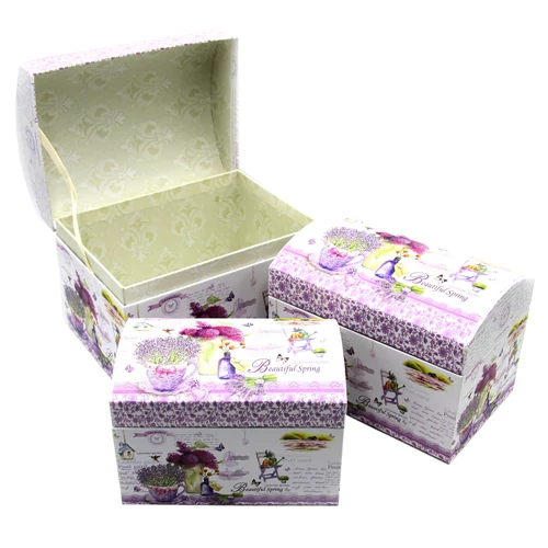 PAPÍRDOBOZ 3 db 1/24 KINCSESLÁDA 16x15x20 cm
