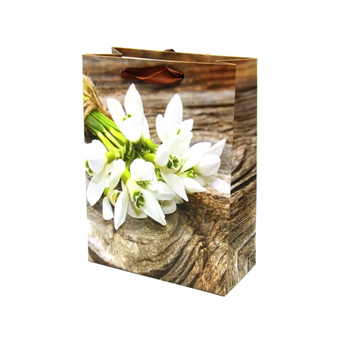 AJÁNDÉKTASAK VIRÁGOS 12/720 4 féle 24x18 cm