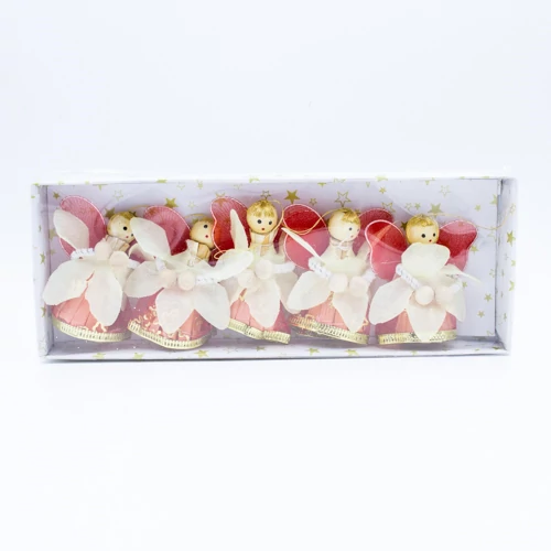 SZALMAANGYAL 5 DB 1/120 PIROS 19x7 cm