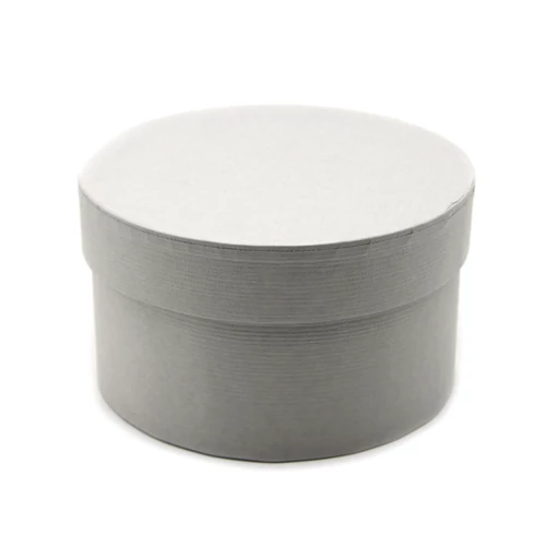 PAPÍRDOBOZ KEREK 6/240 10x5,5 cm SZÜRKE