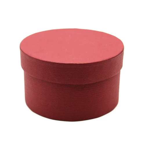 PAPÍRDOBOZ KEREK 6/240 10x5,5 cm BORDÓ