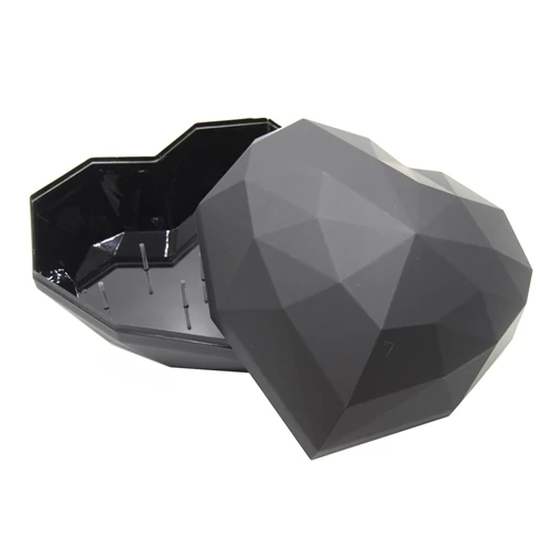 SZÍVDOBOZ 1/12 25x25x18 cm FEKETE