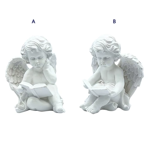 ANGYAL ÜLŐ KÖNYVVEL 1/12 22x17x17 cm 2 FÉLE